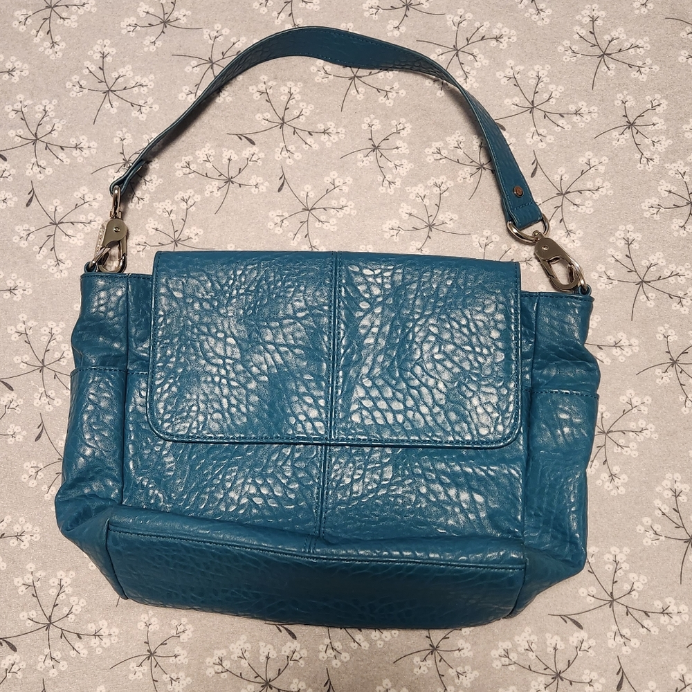 Jewell by Thirty-One Purse, shoulder bag. Like new. Faux leather vegan.  Teal
